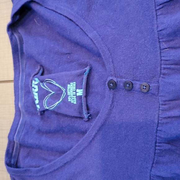 Kirra Purple Tunic Sweater Medium - Picture 2 of 5